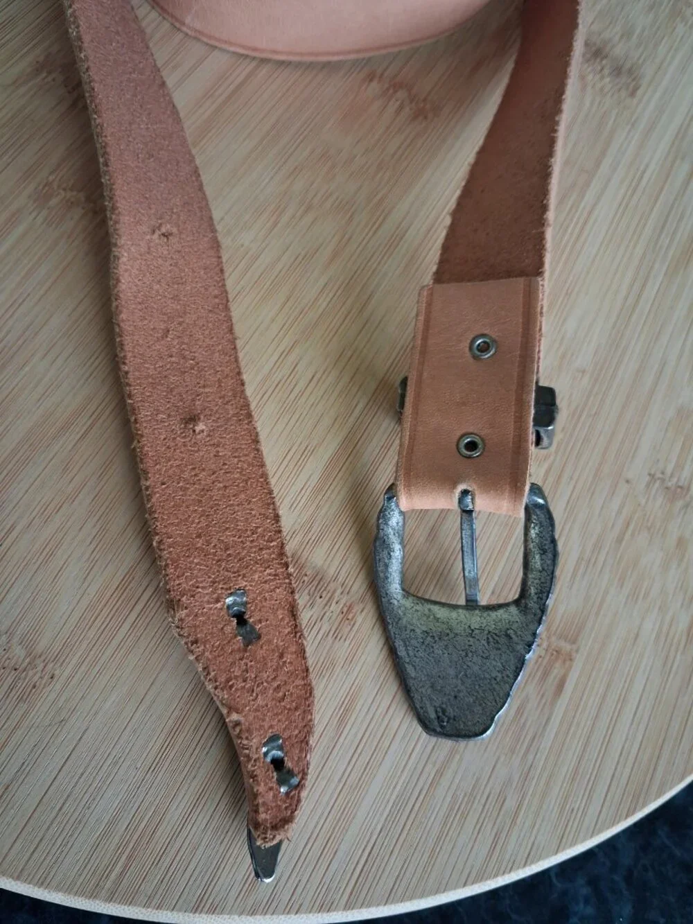 vintage Omega belt with alligator accents